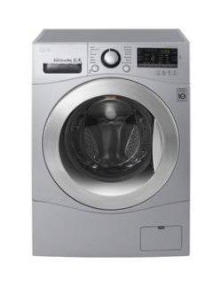 Lg Fh4A8Tdn4 8Kg Load, 1400 Spin Washing Machine - Silver